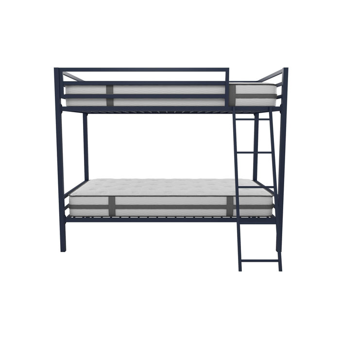 Novogratz Maxwell Twin Over Twin Metal Standard Bunk Bed by Novogratz